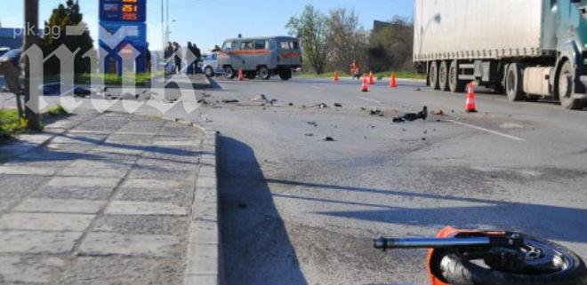 Тежка катастрофа във Варна, цистерна влачи до смърт млад моторист! (обновена и снимки)