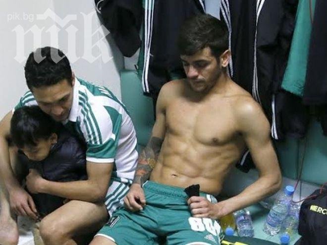 Вижте дупката в крака на Кайсара след ужасяващото влизане на Манолов (снимки 18+)