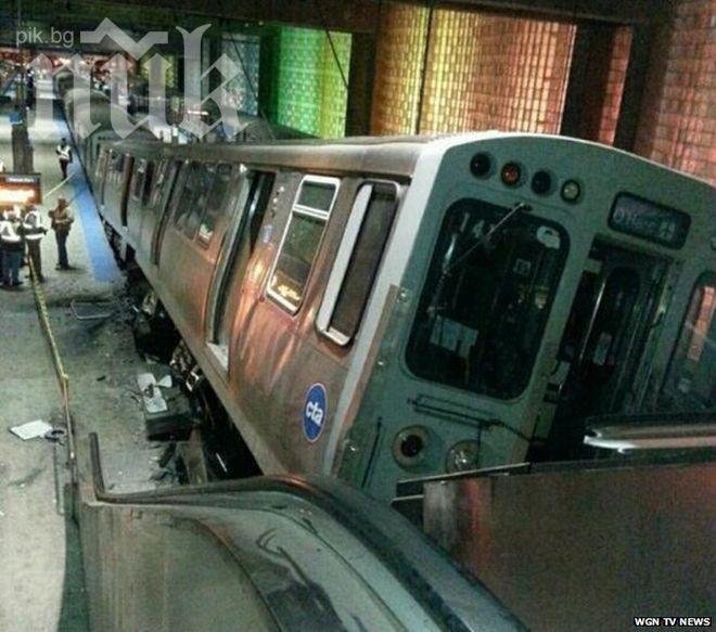 Влак се вряза в ескалатор на летище в Чикаго, 32-ма са ранени