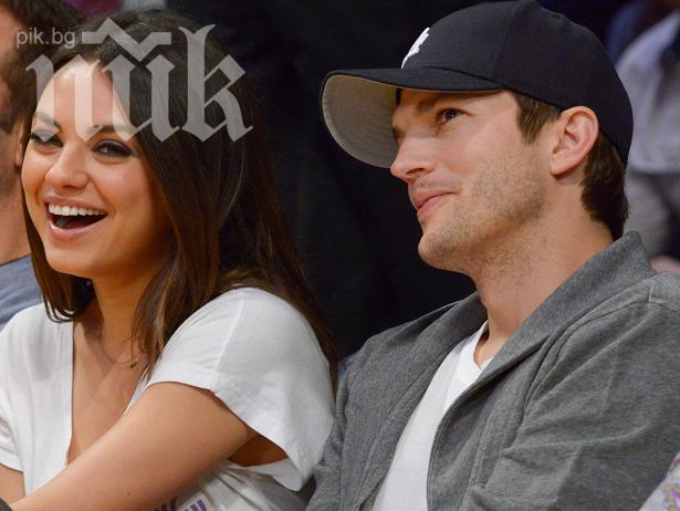 Мила Кунис и Аштън Къчър очакват първото си дете