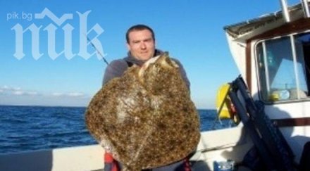 уловиха огромен калкан несебър