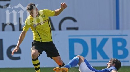 едисон йорданов отново разписа борусия дортмунд