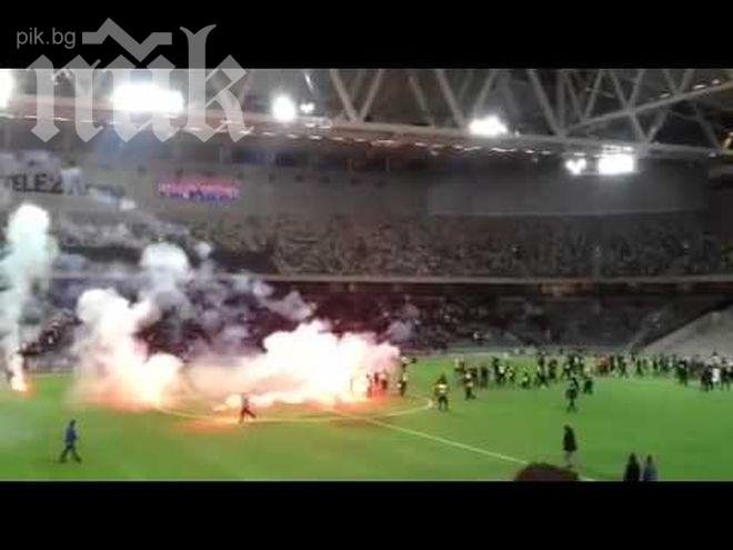 Фен на „Юргорден” почина след удар в главата, мачът бе прекратен