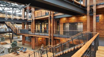 норвежци строят етажен блок дърво