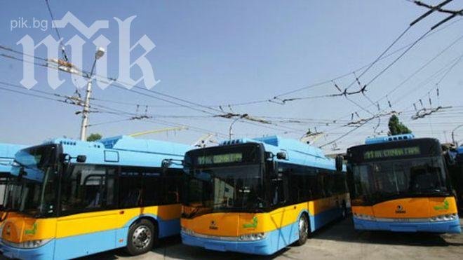 8 нови тролея по улиците на София