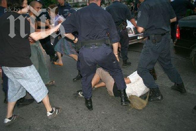 Масов бой пред мол в Благоевград