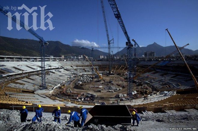 Сблъсъци между охранители и строители на олимпийския парк в Рио де Жанейро