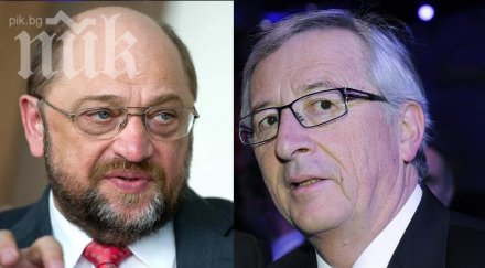 вял първи телевизионен дебат юнкер шулц шеф еврокомисията