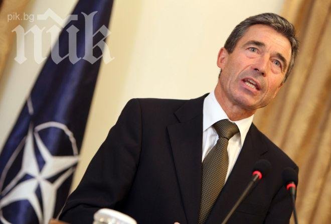 Поредна звездна политическа снимка - Расмусен и Вигенин поляха заедно борче (снимка)