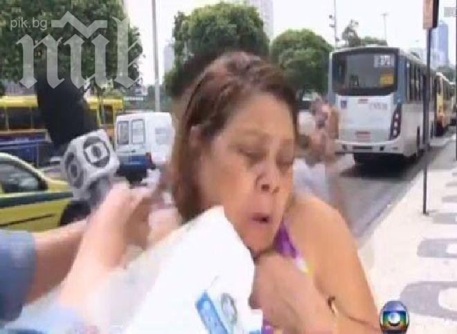 Без свян! Джебчия обра мадама, докато дава интервю за телевизия