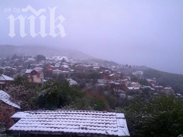 Сняг вали в Кюстендилско