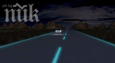 светещи тъмното шосета скоро бъдат реалност снимка видео