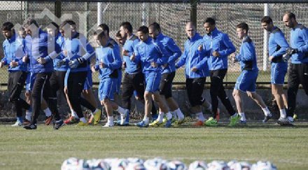 левски тренира без настроение герена