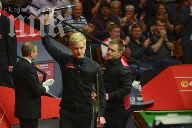 Робъртсън отвя Алън в Крусибъл, сенчъри брейк №100 засега се изплъзва