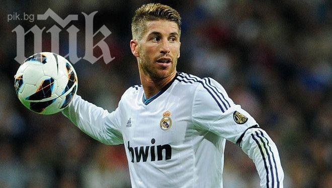 Серхио Рамос отбеляза с фантастичен фалц на тренировка (видео)