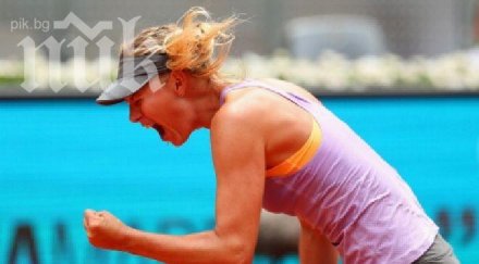 шарапова измъчи класира третия кръг мадрид