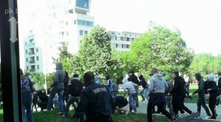 фенове цска левски млатиха студентски град снимки