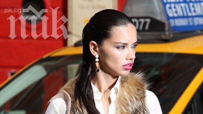 Уникално шоу! Адриана Лима си нацепи главата в автобус (видео)