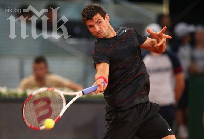 Григор Димитров загуби от Томаш Бердих и отпадна на 1/8-финалите в Мадрид