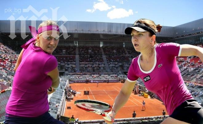 Румънката Симона Халеп победи Квитова, класира се на финал в Мадрид