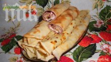Палачинки със сладко от къпини и сирене (стъпка по стъпка)