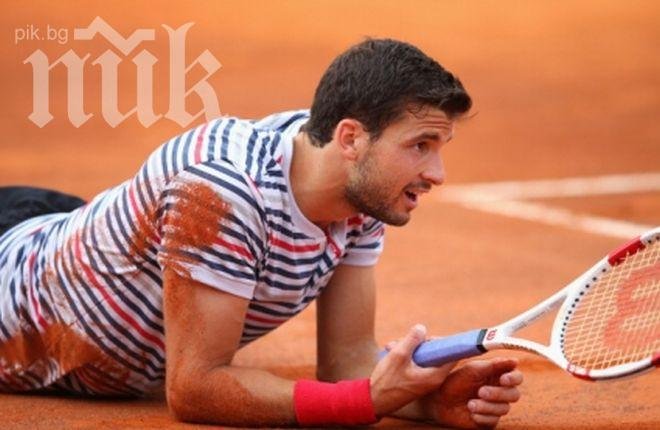 Григор Димитров загуби срещу Надал с 6:2, 6:2. Отпадна достойно на полуфинала (обновена)