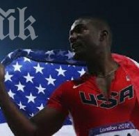 Джъстин Гатлин оглави световната ранглиста в спринта на 100 метра