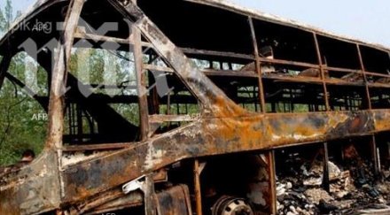 камион преобърна изгоря факла чудо жертви