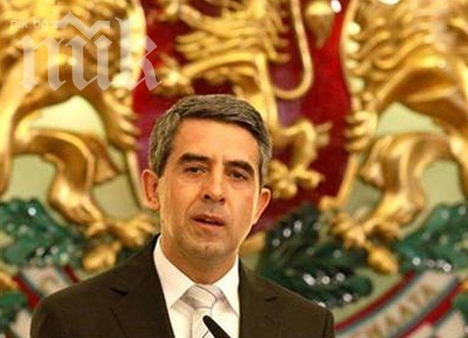 Плевнелиев благодари на Цацаров за бързата му и адекватна реакция 