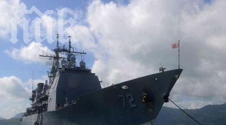 пореден ракетен крайцер сащ влиза черно море