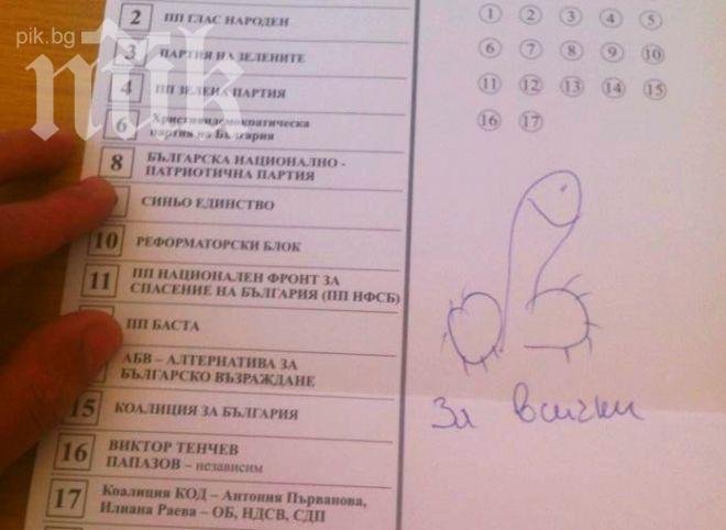 ПИК-репортер! Ексклузивен кадър как гласуват столичани! Наш читател зове: Всички направете така!