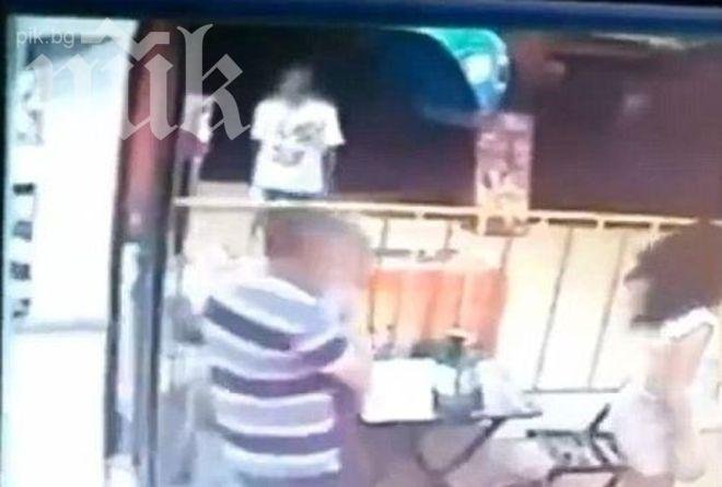 Младеж гръмна в главата кръстник пред тригодишната му дъщеря (потресаващо видео 18 +)