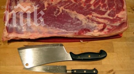 лудост мъж свари изяде месото бедрената кост