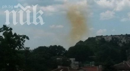 паника белослав жълт облак задушава града мирише сяра снимки