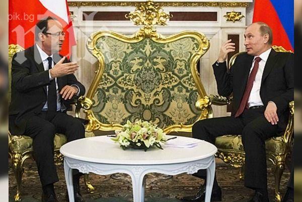 Оланд и Путин ще обсъдят ситуацията в Украйна на неофициална среща в Париж