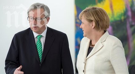меркел твърдо подкрепя кандидатурата юнкер шеф