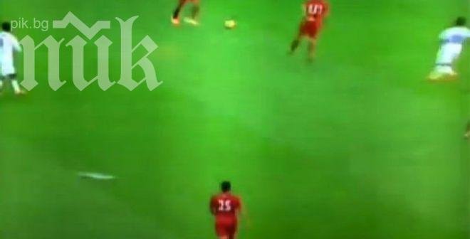 Хартиен самолет удари играч на Перу (видео)