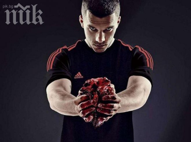 Реклама на Адидас с Лукас Подолски шокира света (снимка)