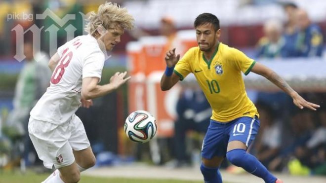Бразилия вкара само един гол на Сърбия