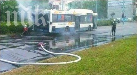 автобус градския транспорт пламна столичен квартал