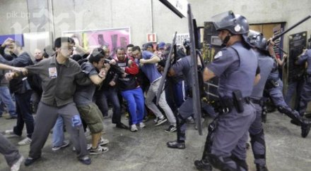 стачки хаос навечерието световното бразилия