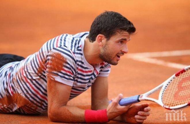 Започна мачът на Григор Димитров - Джеймс Уорд