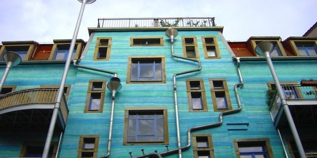 Къща в Дрезден пее, когато вали дъжд 