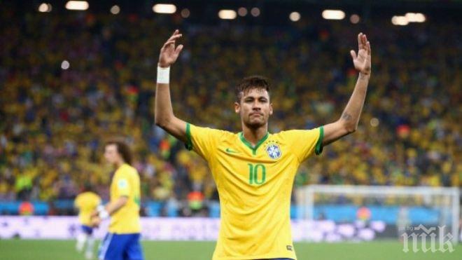 Неймар започна с рекордите на Мондиал 2014