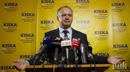 новият президент словакия положи клетва