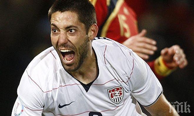 Клинт Демпси се разписа за САЩ още в 32-ата секунда