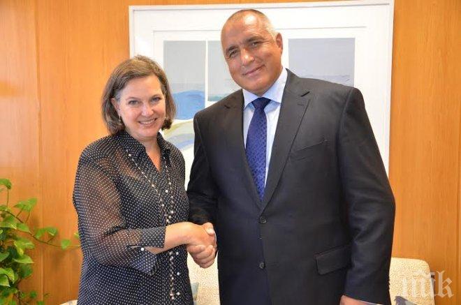 Борисов обсъди с помощник-държавния секретар на САЩ енергийната сигурност