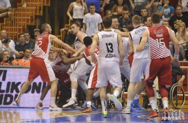 Скандали и побоища на дербито между Звезда и Партизан