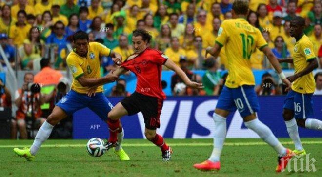 Бразилия – Мексико 0:0 след първото полувреме