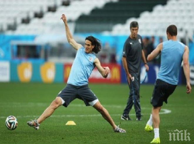 Уругвай с осакатена защита срещу Англия